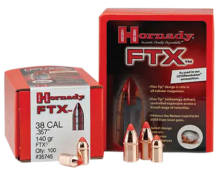 Hornady 4305 FTX .430 265 Grain Flex Tip Expanding Rifle Bullets 50 Per Box