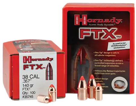 Hornady 50102 FTX .500 300 Grain Flex Tip Expanding Pistol Bullets 50 Per Box