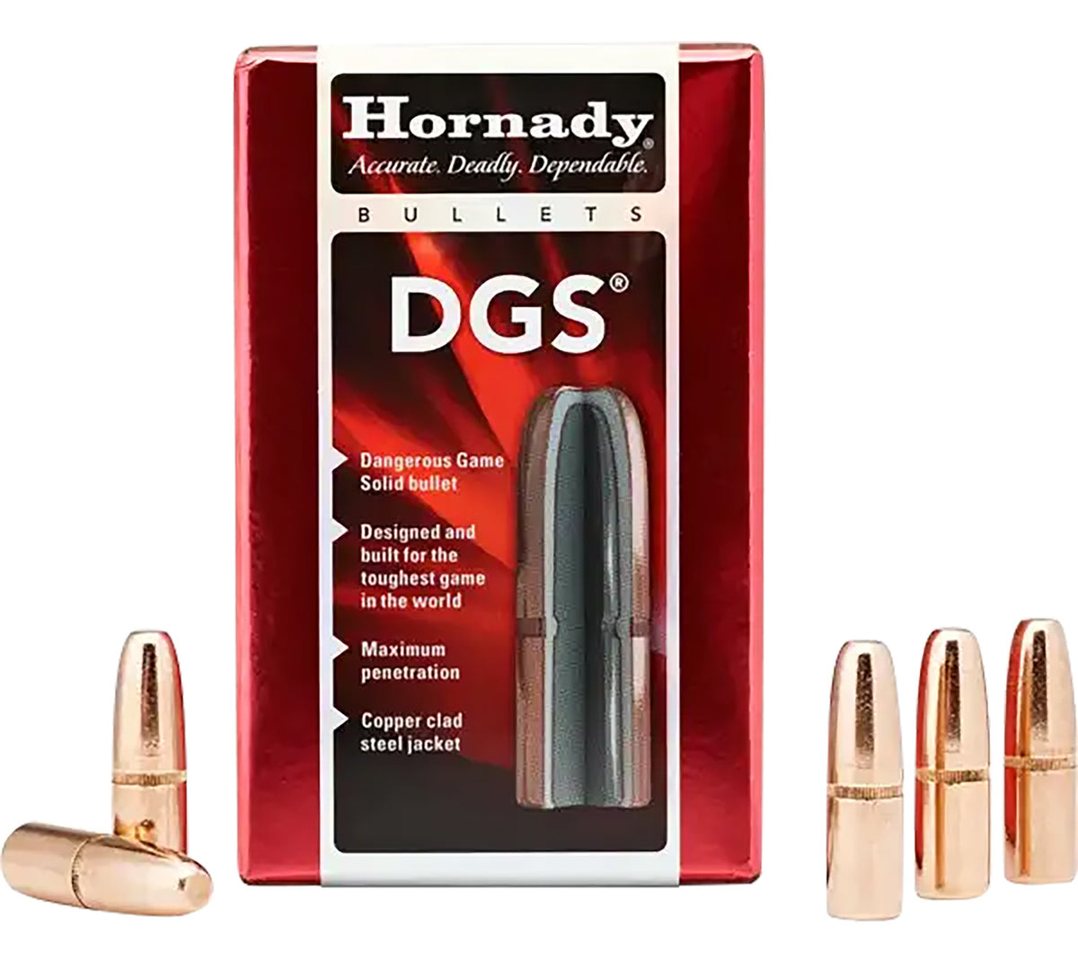 Hornady 4241 DGS .423 400 Grain Dangerous Game Solid Rifle Bullets 50 Per Box