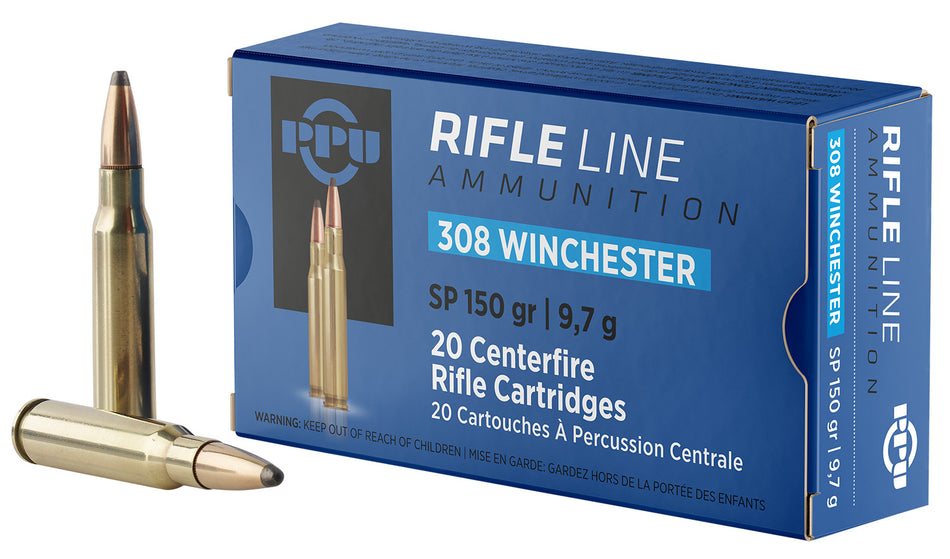 Prvi Partizan .308 Win / 7.62x51mm Rifle 150 grain Soft Point ammunition