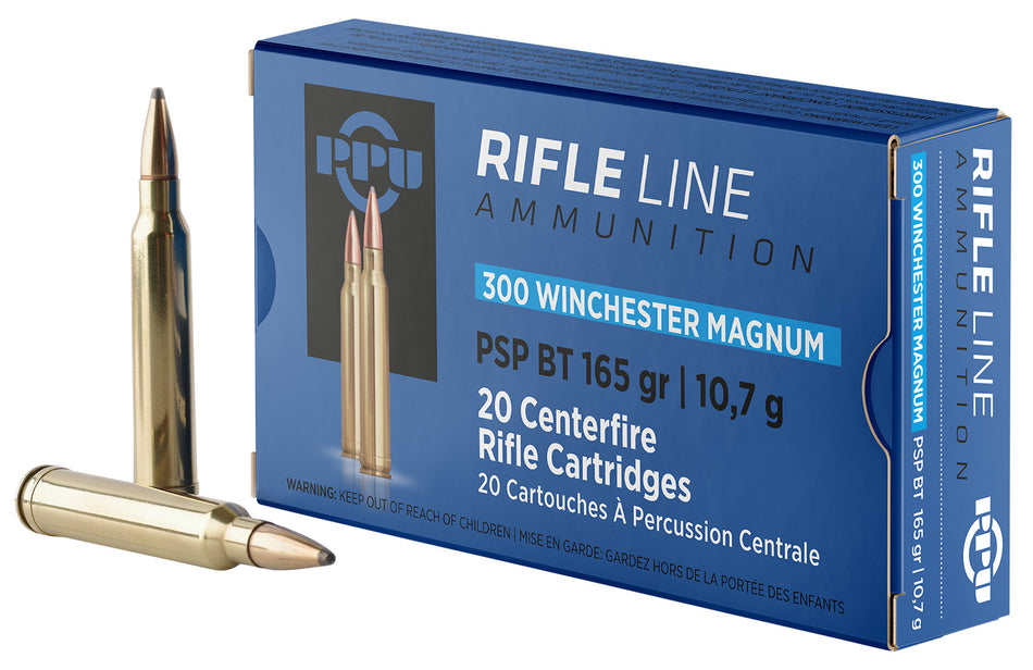 Prvi Partizan .300 Winchester Mag Rifle 165 grain Pointed Soft Point Boat Tail ammunition