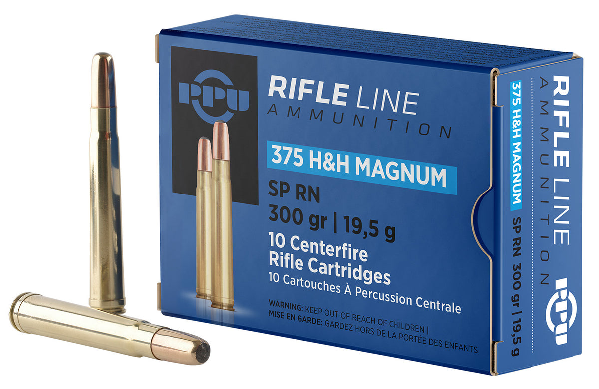 Prvi Partizan .375 H&H Mag Rifle 300 grain Soft Point Round Nose ammunition