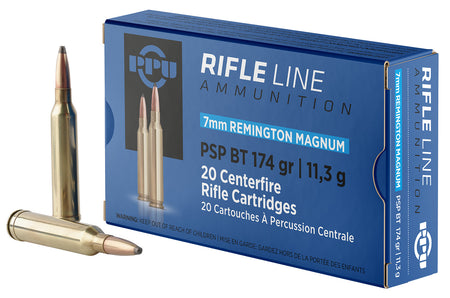 Prvi Partizan  Pointed Soft Point Boat Tail 174 Grain 7mm Remington Mag 2770 fps 8605003812685