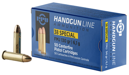 Prvi Partizan  Full Metal Jacket 130 Grain .38 Special 1017 fps 8605003813071