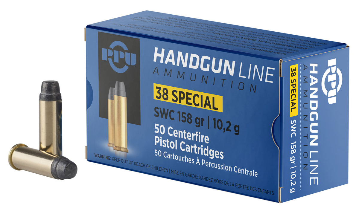 Prvi Partizan  Semi Wadcutter 158 Grain .38 Special 902 fps 8605003813088