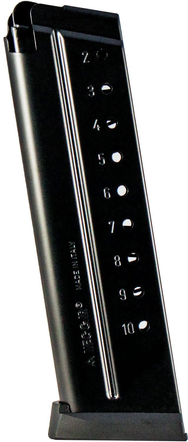 Mec-Gar 10rd 9mm Luger Blued AFC Standard Magazine for 1911 Government MGCGOV910AFC