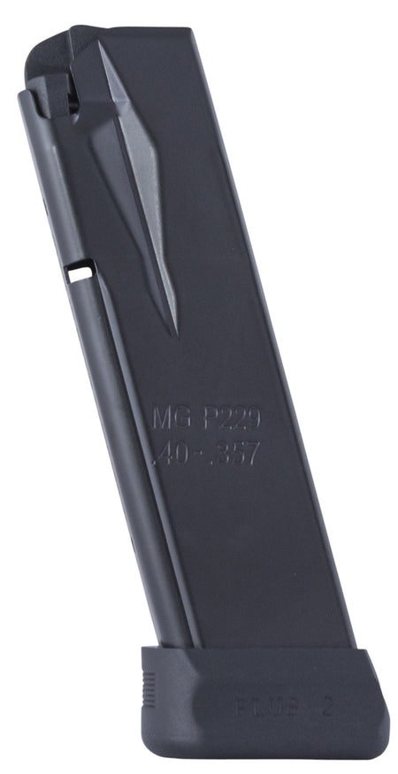 Mec-Gar 14rd .40 S&W Standard Magazine for Sig P229 – Blued Anti-Friction Coated Carbon Steel