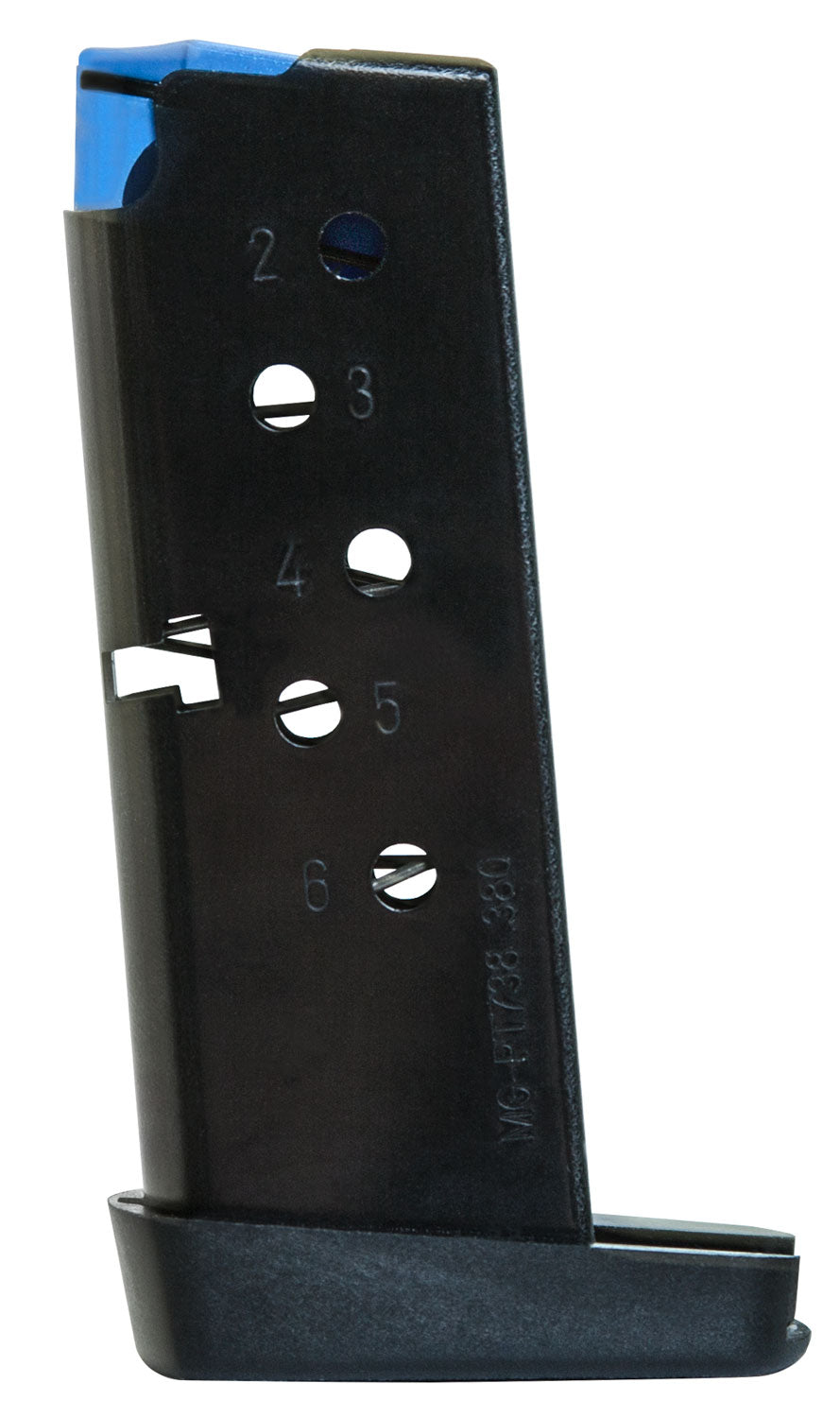 Mec-Gar 6rd .380 ACP Standard Magazine for Taurus PT738 TCP – Blued Carbon Steel