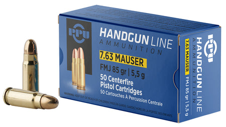 Prvi Partizan  Full Metal Jacket 85 Grain 7.63×25mm Mauser 1510 fps 8605003813217