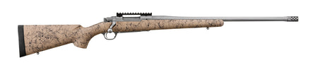 Ruger 57157 Hawkeye FTW Hunter Full Size 375 Ruger 3+1 22" Matte Stainless Steel Threaded Barrel, Picatinny Rail Stainless Steel Receiver, Speckled Tan/Black HS Precision Synthetic Stock