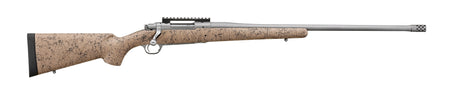 Ruger 57156 Hawkeye FTW Hunter Full Size 7mm PRC 4+1 24" Matte Stainless Threaded Barrel, Picatinny Rail Stainless Steel Receiver, Speckled Tan/Black HS Precision Synthetic Stock
