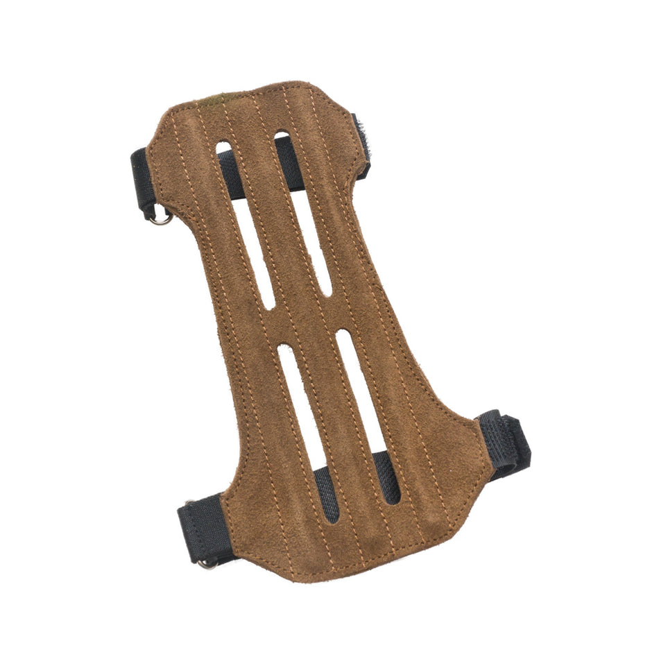 October Mountain Arm Guard 2 Strap Vented Suede 7in.