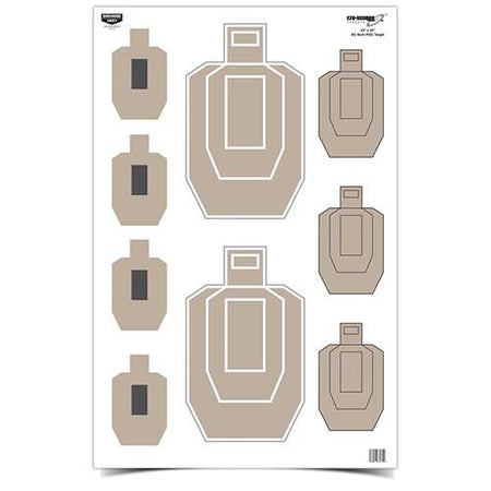 Birchwood Casey EZE-Scorer Multi IPSC Paper Targets 23 x 35 Inch 100pk