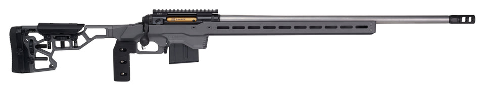 Savage Arms 57561 110 Elite Precision 300 PRC 30" 5+1 Matte Black/ Gray Cerakote/Black Polymer/Optic Ready *Self timing taper aligned muzzlebrake (Short Action Calibers Only)