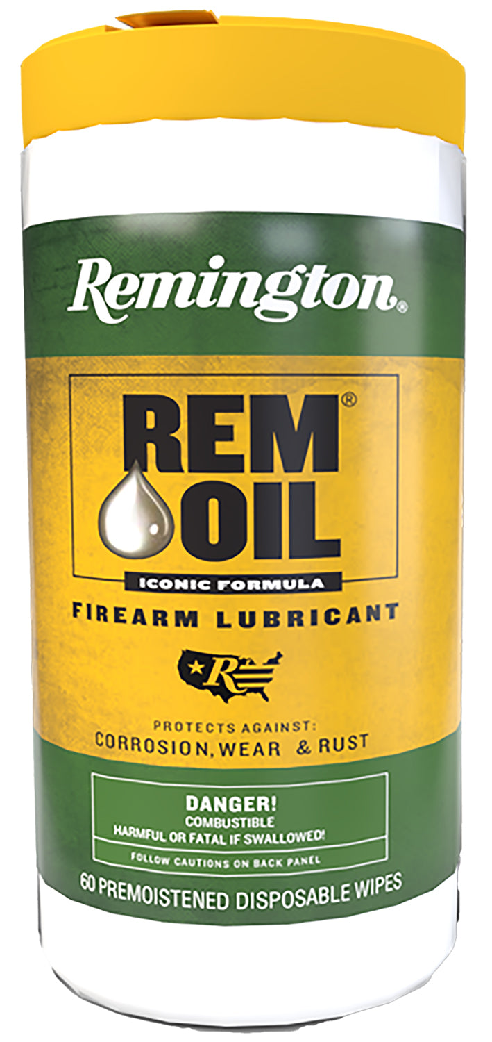Remington Accessories 18384 Rem Oil Firearm Cleaning Wipes 60 Ct Pack
