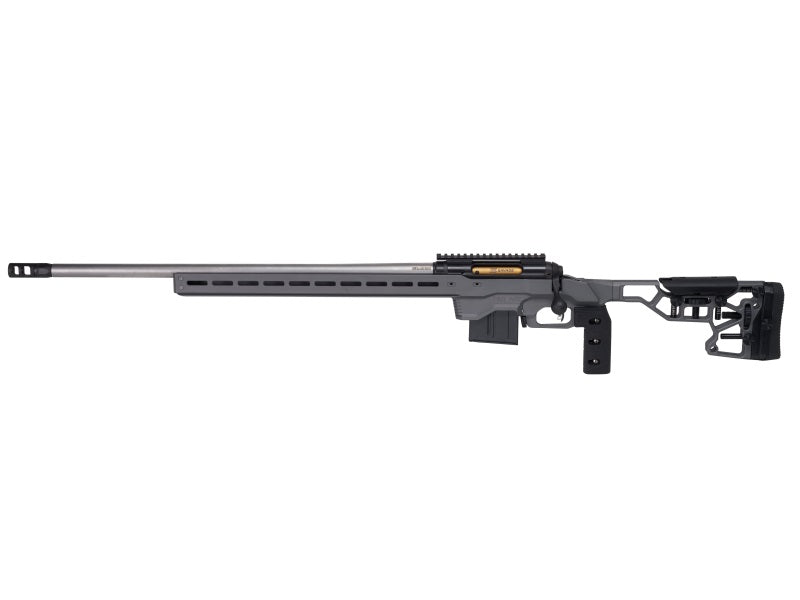 Savage Arms 57703 110 Elite Precision 6.5 Creedmoor 10+1 26" Matte Stainless, Matte Black Rec, Gray Cerakote Adjustable MDT ACC Aluminum Chassis Stock, Left Hand (MB Not Included)