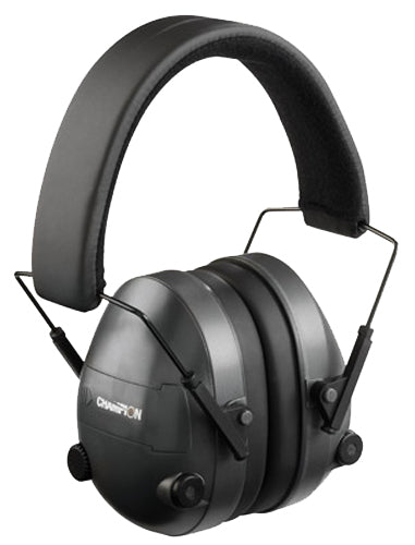 Champion Targets Electronic Muff 25 dB Over-the-Head Amplified Hearing Protection Black
