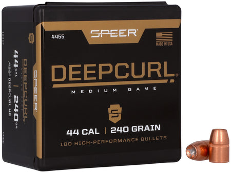 Speer 4455 DeepCurl .44 Caliber 240 Grain HP Reloading Bullets 50/Box