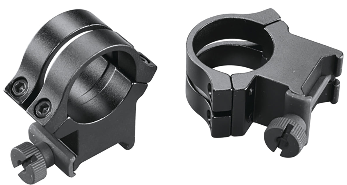 Weaver Mounts Quad Lock Detachable Rings 1" Extra High Matte Black