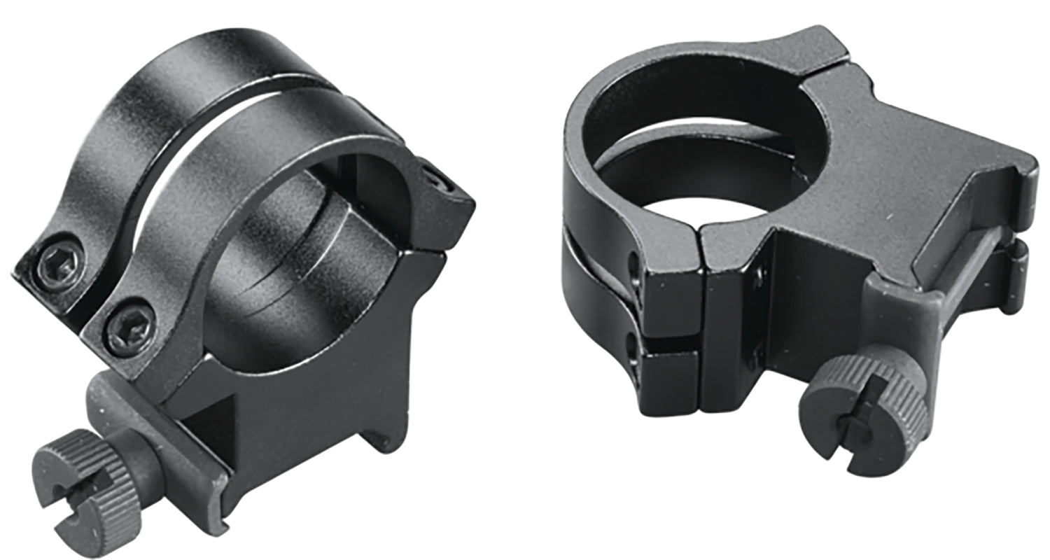 Weaver Mounts Quad Lock Detachable Rings 1" Extra High Matte Black