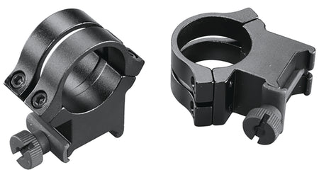 Weaver Mounts Quad Lock Detachable Rings 1" Extra High Matte Black