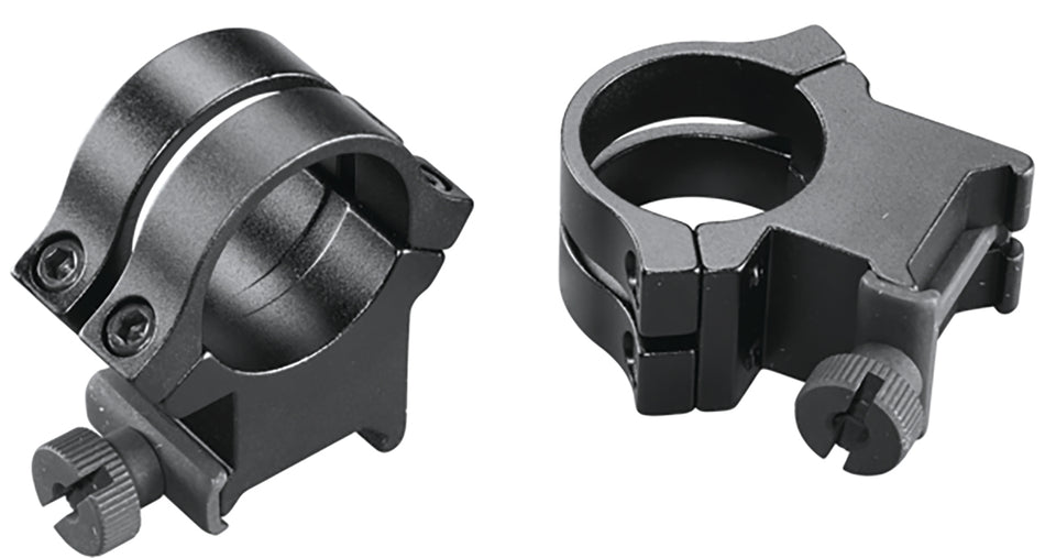 Weaver Mounts Quad Lock Detachable Rings 1" Extra High Matte Black