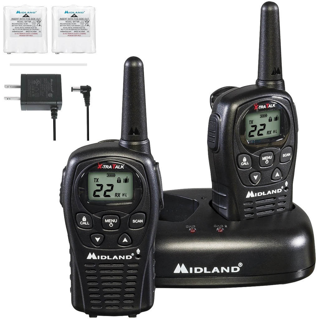 Midland LXT500VP3 22-Channel 2-Way Radio with Batteries and Charger