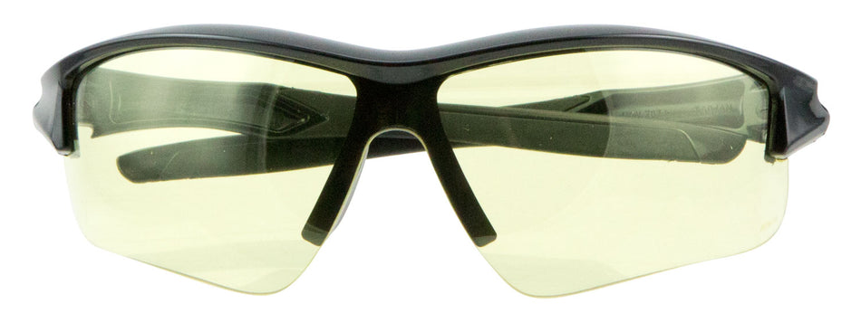 Howard Leight R02215 Acadia Shooting Glasses Amber Anti-Fog Scratch-Resistant Black Frame Adult
