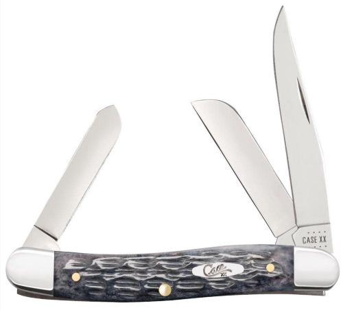 Case Knives Crandall Jig Pocket Worn Gray Bone Stockman Knife