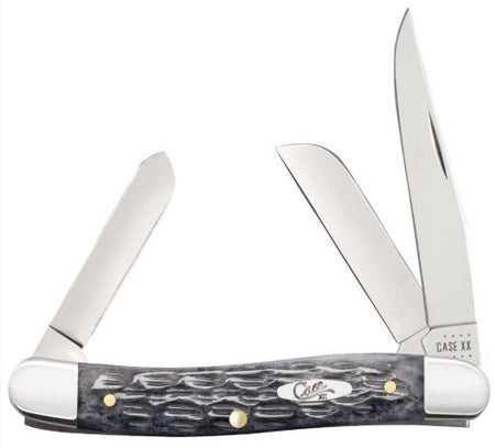 Case Knives Crandall Jig Pocket Worn Gray Bone Stockman Knife
