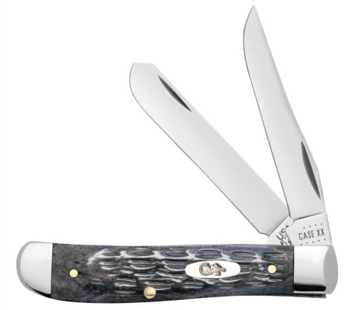 Case Knives Crandall Jig Pocket Worn Gray Bone Trapper Mini