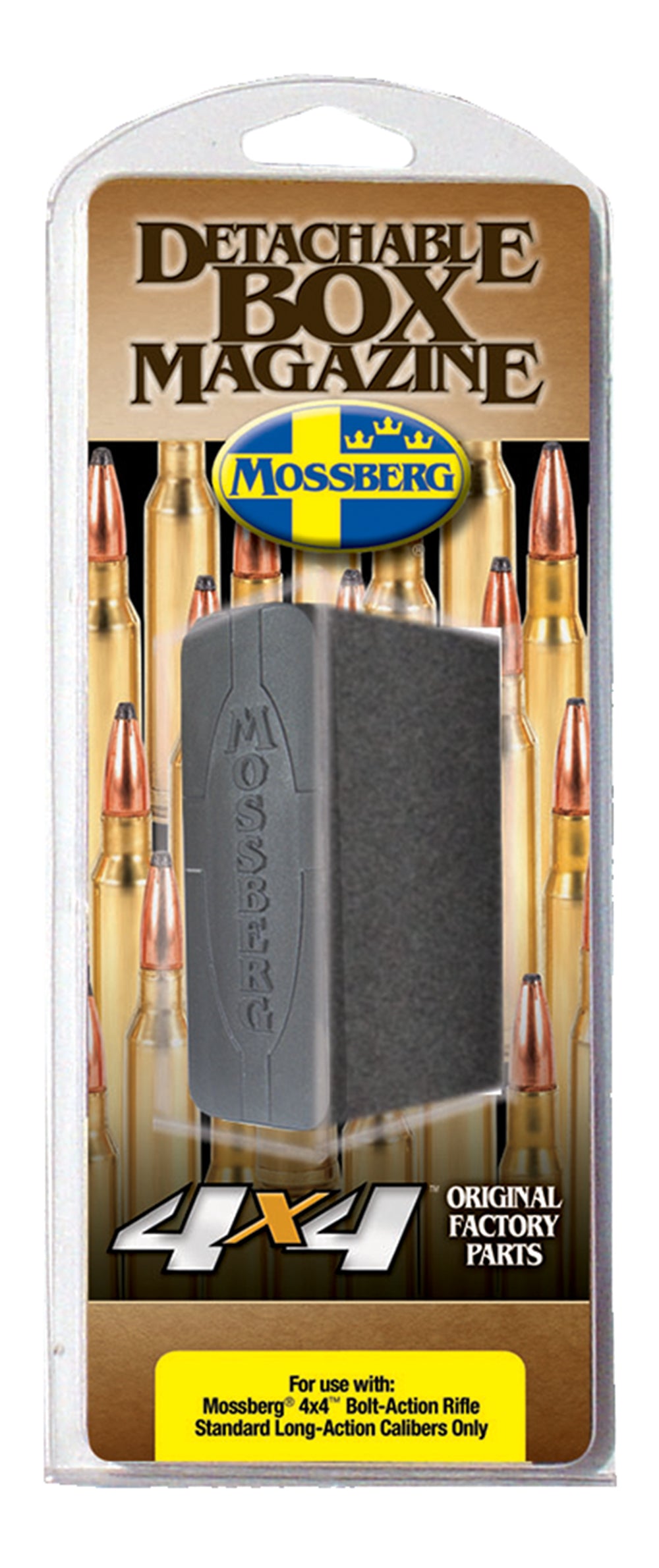 Mossberg 95033 4x4 Patriot Long Action 5rd Drop Box Mag 270 Win 30-06 Springfield Black Polymer
