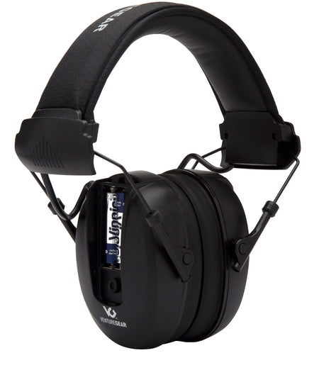 Pyramex VGPME10 Clandestine Electronic Hearing Protection Muff 24 dB Black Adult 1 Pair