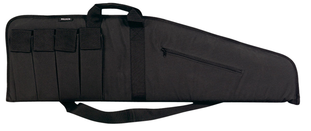 Bulldog BD423 25" Extreme Tactical Rifle Case Black Water-Resistant Nylon, 4 External Magazine Pouches