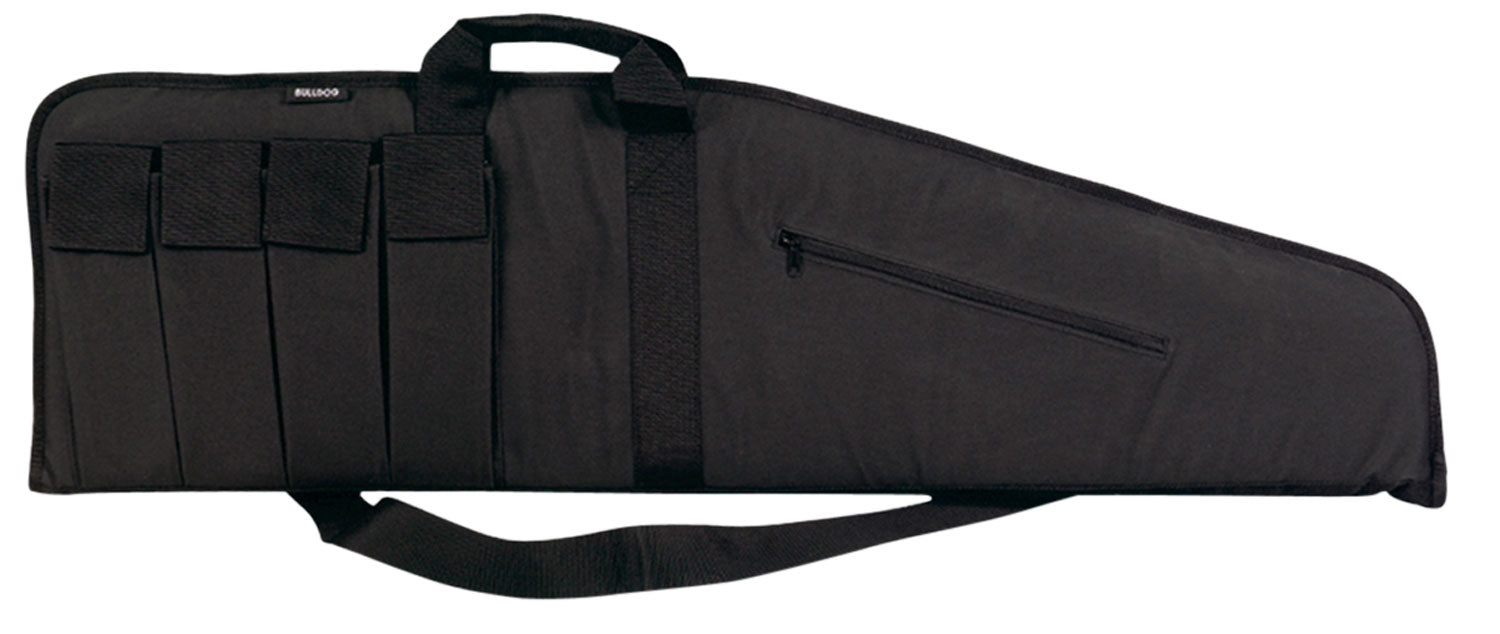 Bulldog BD423 25" Extreme Tactical Rifle Case Black Water-Resistant Nylon, 4 External Magazine Pouches