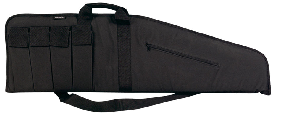 Bulldog BD423 25" Extreme Tactical Rifle Case Black Water-Resistant Nylon, 4 External Magazine Pouches