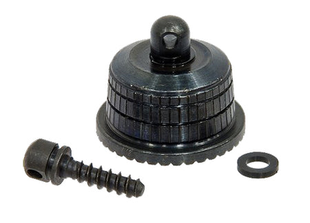 Outdoor Connection TSC79520 Remington 20 Gauge Shotgun Magazine Tube Cap Black Steel 360-Degree Swivel Base