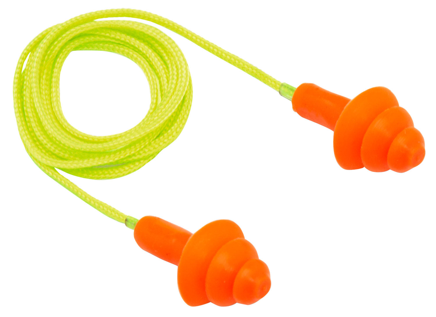 Pyramex 24 dB Reusable TPR Earplugs Behind-the-Neck Orange/Yellow 50 Pair