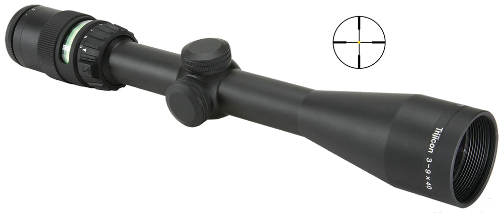 Trijicon AccuPoint 200002 Black Hardcoat Anodized 3-9x40mm 1" Tube Illuminated Duplex Crosshair Green Dot Scope