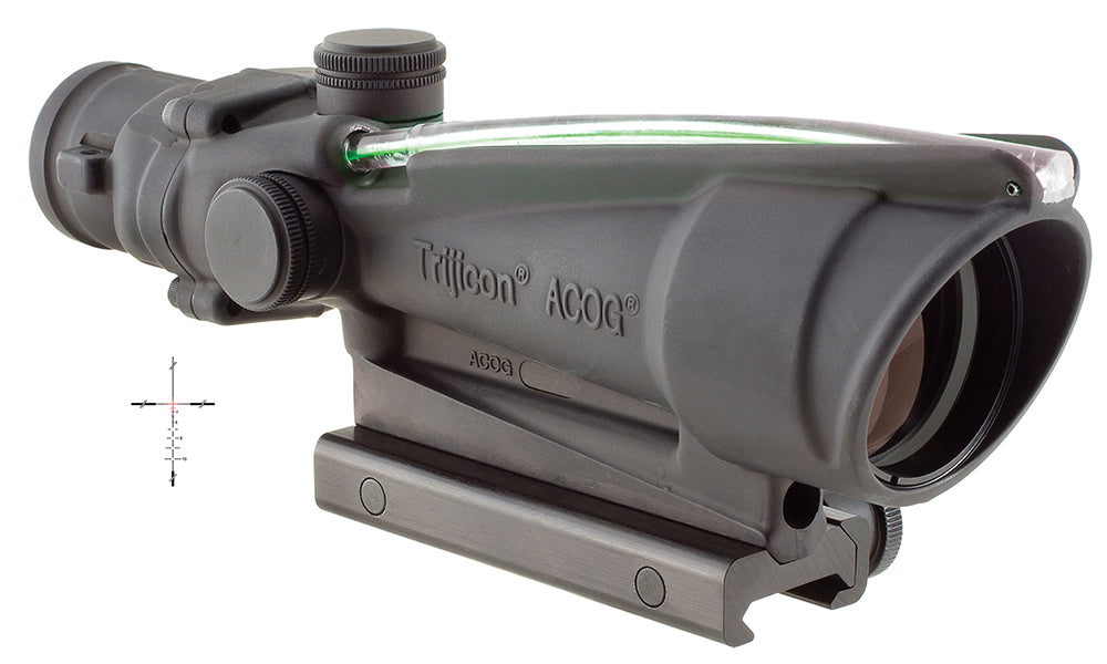 Trijicon ACOG 100163 Black Hardcoat Anodized 3.5x35mm Fixed Riflescope Illuminated Green Crosshair .223/5.56 BDC