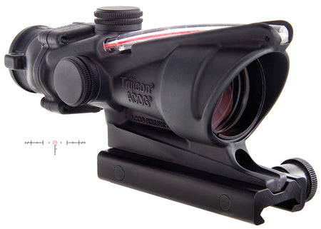 Trijicon ACOG 100219 Black Hardcoat Anodized 4x32mm Fixed Scope Illuminated Red Horseshoe .223/5.56 BDC Reticle
