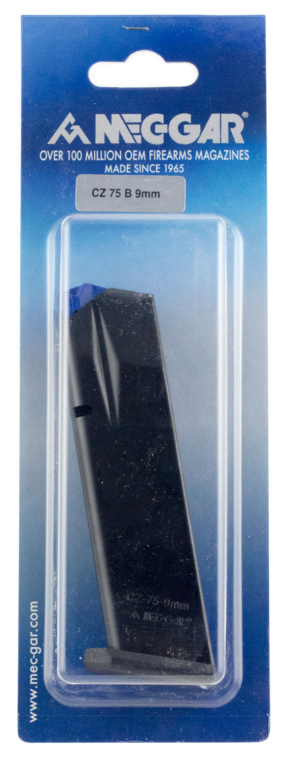 Mec-Gar 17rd 9mm Luger Standard Magazine for CZ 75B/Shadow 2/85B – Blued Anti-Friction Coating