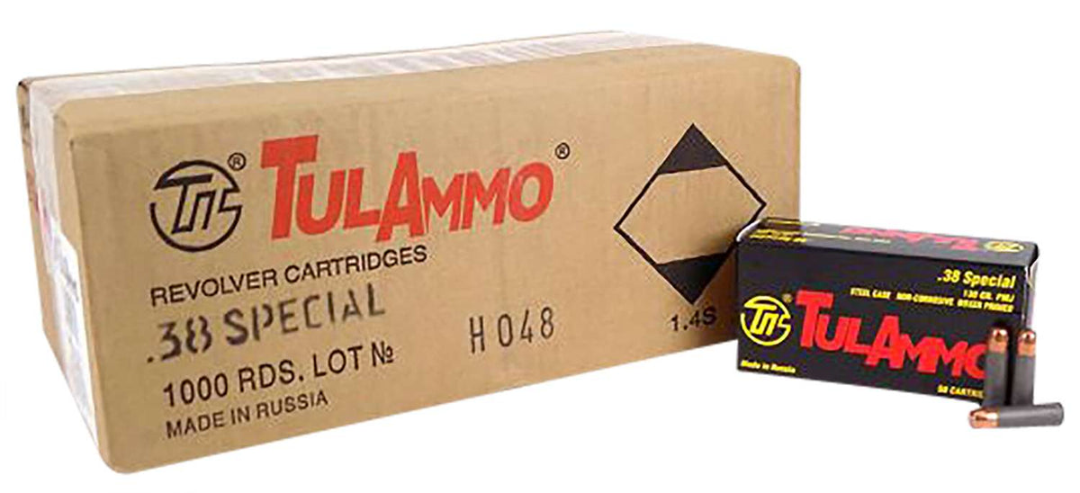 Tulammo .38 Special TULAMMO 130 grain Full Metal Jacket ammunition