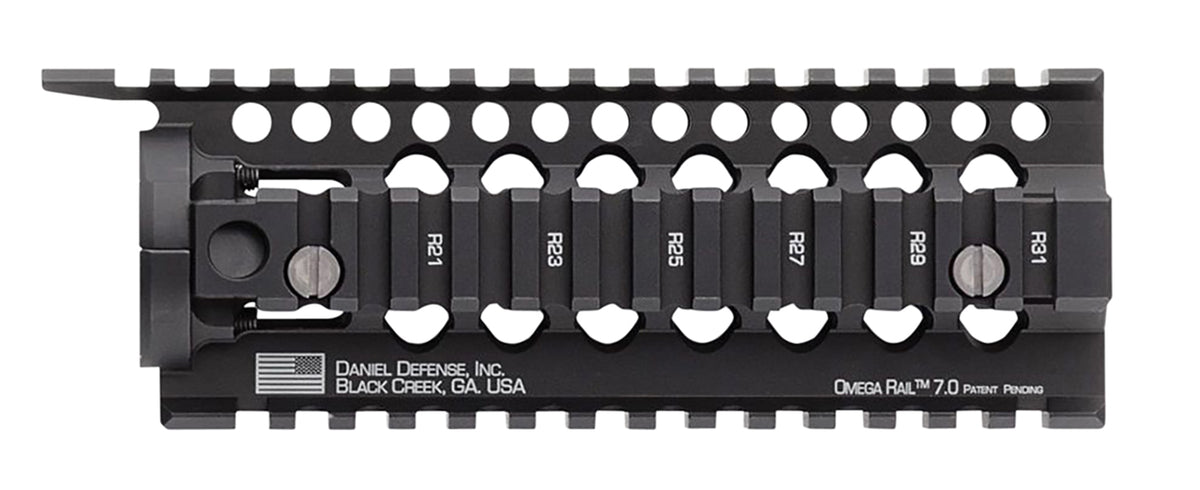 Daniel Defense Omega Rail 7.0 Free-Float Carbine-Length AR-15 Rail System Black Anodized Aluminum