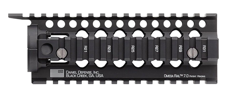 Daniel Defense Omega Rail 7.0 Free-Float Carbine-Length AR-15 Rail System Black Anodized Aluminum