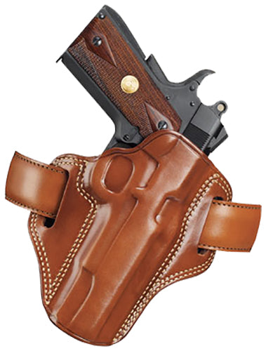 Galco CM112 Combat Master Tan Leather Pancake OWB Holster, S&W K Frame / Ruger Security-Six, Right-Hand