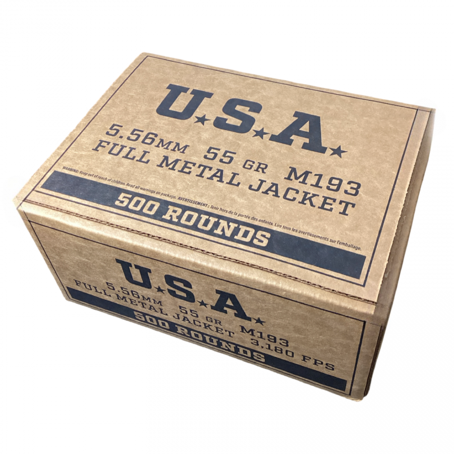 Winchester Service Grade 5.56x45mm NATO M193 55 Grain Full Metal Jacket(FMJ) Value Pack