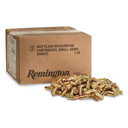Remington 9mm Luger / Parabellum UMC Bulk 115 grain Full Metal Jacket ammunition