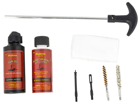 Outers 96410 .22 Cal Pistol Kit with Nitro Solvent and Gun Oil Clam Pack