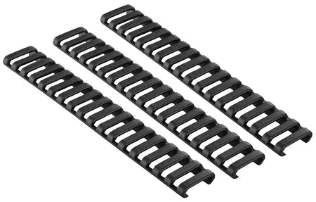 Ergo 4373BK Low-Pro 18-Slot Black Rubber Rail Covers Rifle 3 Pack